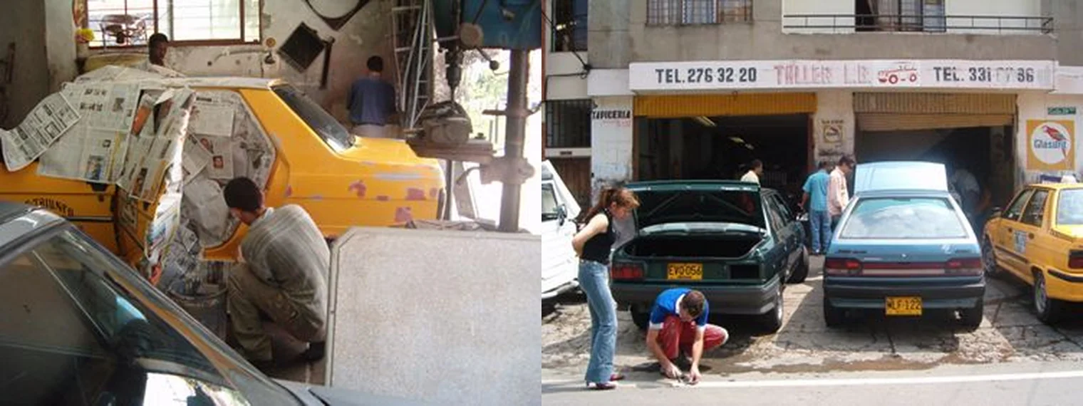 Primeros talleres y clientes de Poliescol